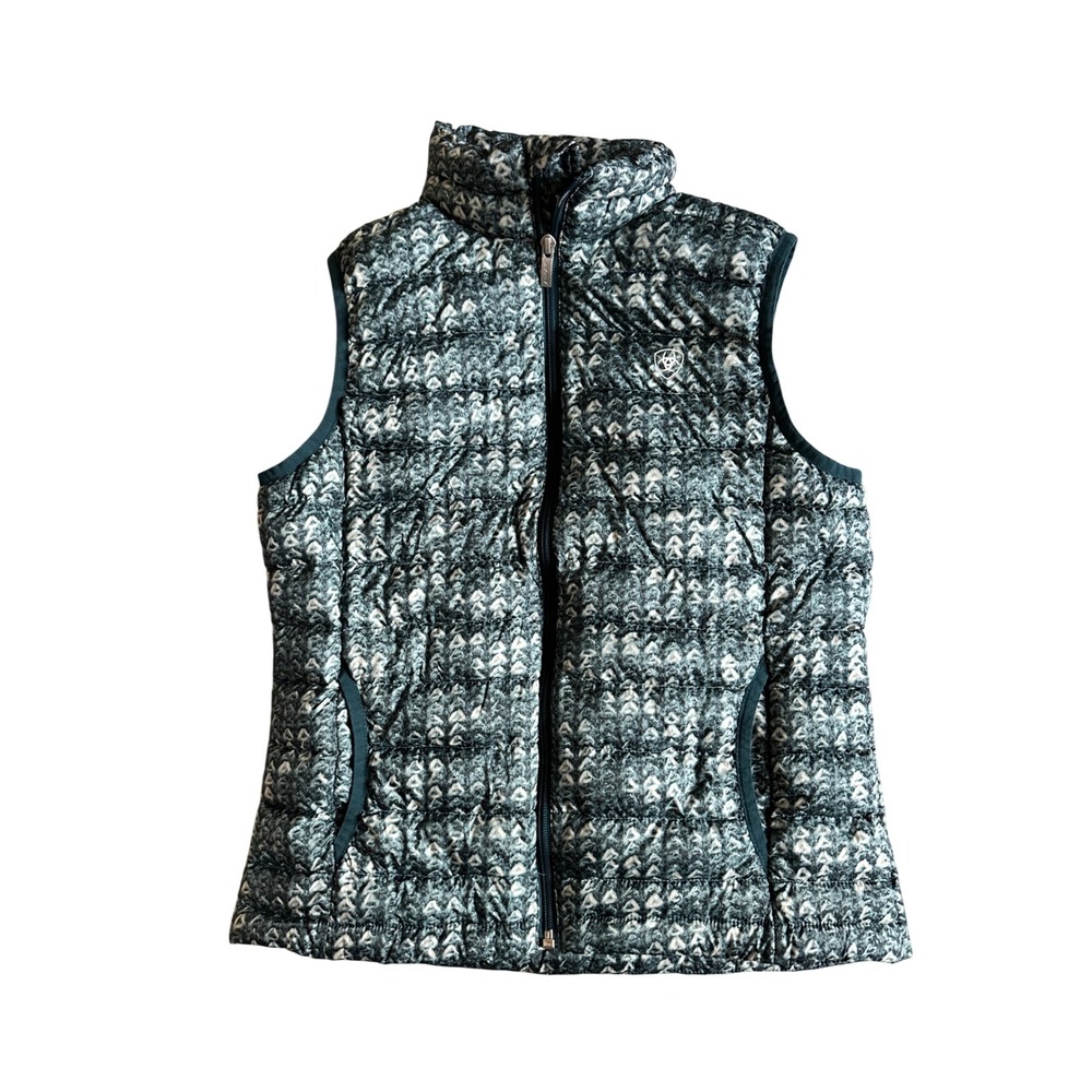 Ariat Ideal Down Insulated Quilted Puffer Vest Womens S Cowgirl Western Duck